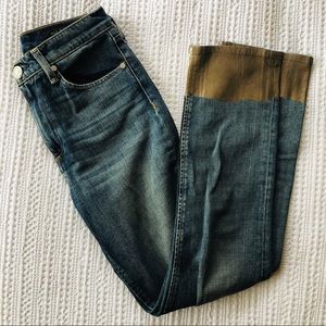 Rag & Bone Gold Dipped Crop Pants